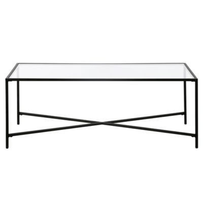 Image showing  Henley Rectangular Coffee Table with Glass Top