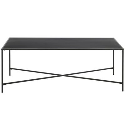 Image showing  Henley Rectangular Coffee Table with Metal Top