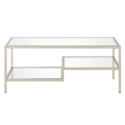 Image showing  Lovett Rectangular Coffee Table, Satin Nickel