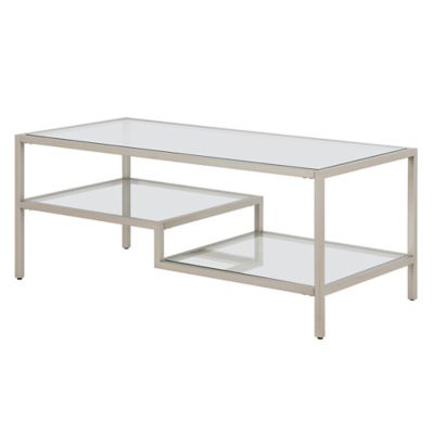 Image showing  Lovett Rectangular Coffee Table, Satin Nickel