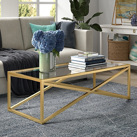Hudson&Canal Calix Coffee Table, 54 in.