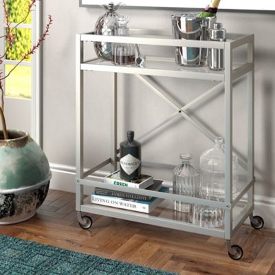 Hudson&Canal Rectangular Wilson Bar Cart