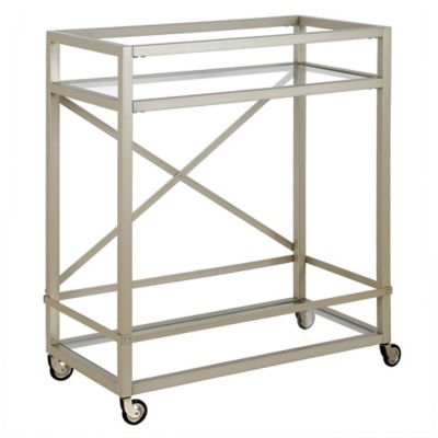 Image showing  2-Tier Wilson Rectangular Wheeled Bar Cart