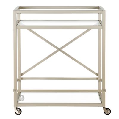 Image showing  2-Tier Wilson Rectangular Wheeled Bar Cart