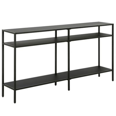 Image showing  Sivil Console Table with Metal Shelves, 55 in.