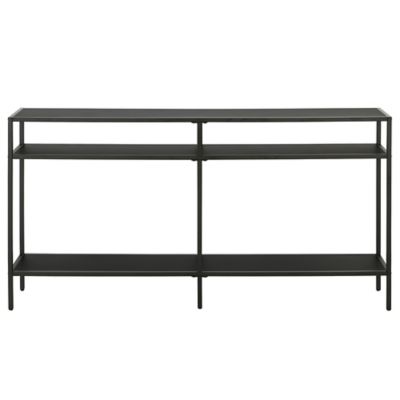 Image showing  Sivil Console Table with Metal Shelves, 55 in.