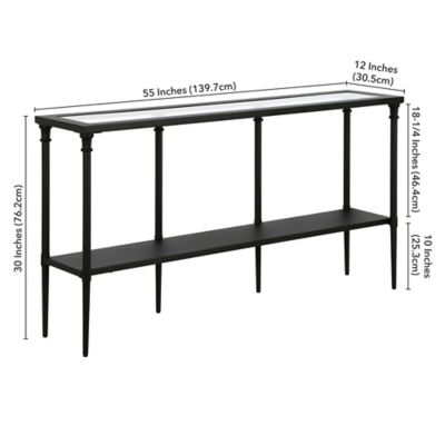 Image showing  Nellie Console Table with Solid Metal Shelf, 55 in.
