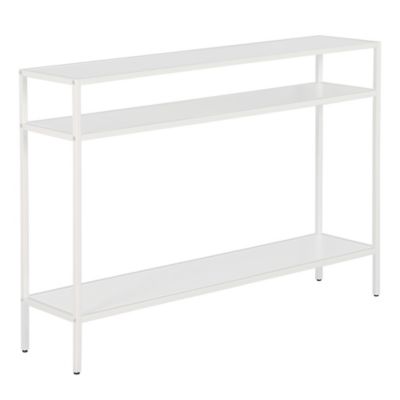 Image showing  Ricardo Console Table with Metal Shelves