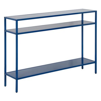 Image showing  Ricardo Console Table with Metal Shelves