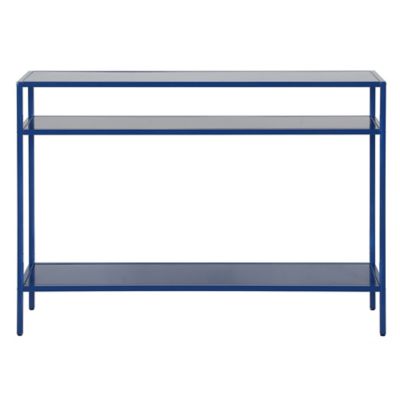 Image showing  Ricardo Console Table with Metal Shelves