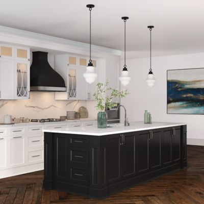 Image showing 9 th Hudson&Canal 1-Light Annie Glass Pendant Light, Milk White