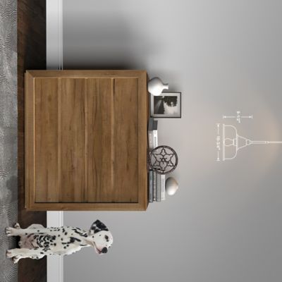 Image showing 8 th Hudson&Canal 1-Light Magnolia Seeded Glass Pendant Light, Brass