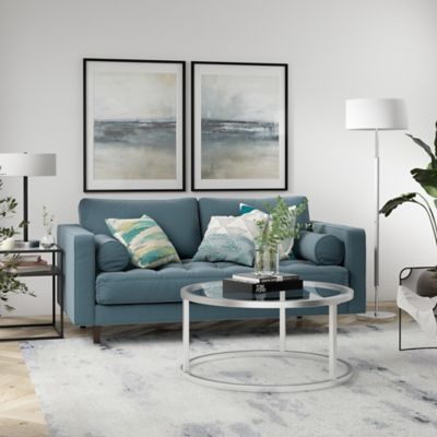 Image showing  61.5 in. Simone 2-Bulb Floor Lamp, Gray
