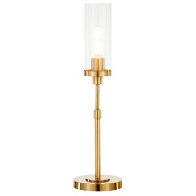 Image showing  26.68 in. Frieda Table Lamp with Glass Shade, Brass