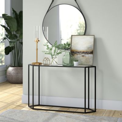 Image showing  26.68 in. Frieda Table Lamp with Glass Shade, Brass