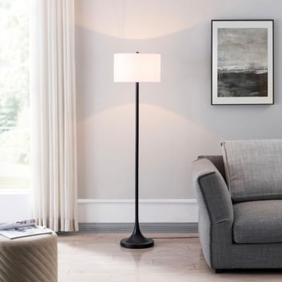 Image showing  62 in. Josephine Floor Lamp, Blackened Bronze
