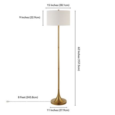 Image showing  62 in. Josephine Floor Lamp, Brass