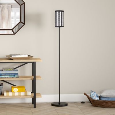 Hudson&Canal 63.5 in. Delia Blackened Bronze Floor Lamp