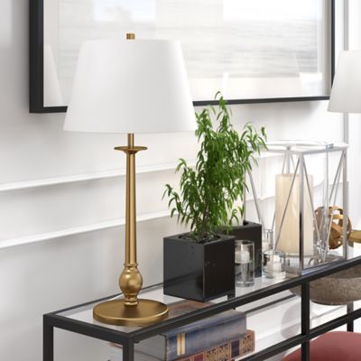 Hudson&Canal 28 In. Wilmer Brass Table Lamp