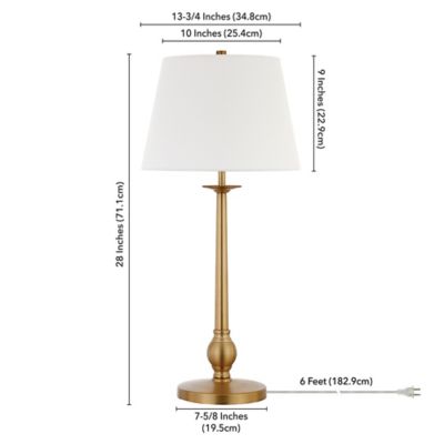 Image showing  28 in. Wilmer Brass Table Lamp