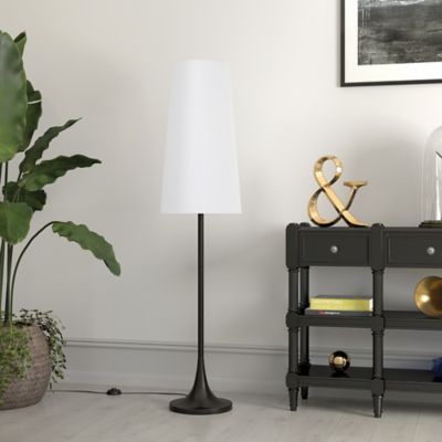 Hudson&Canal 60 in. Yana Floor Lamp, Blackened Bronze