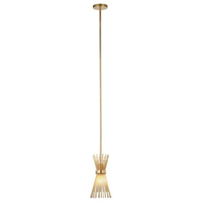 Image showing  1-Light Andromeda Starburst Pendant Light, Brass