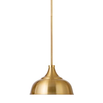Image showing  1-Light Mackenzie Metal Pendant Light, Brass