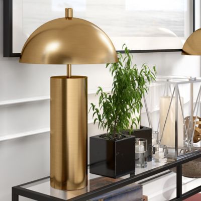 Hudson&Canal 27 in. York Brass Finish Table Lamp