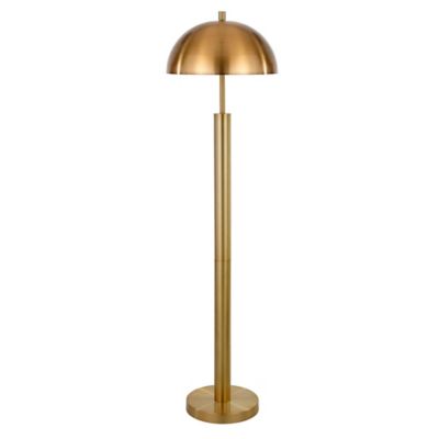 Image showing  58 in. York Brass Finish Floor Lamp