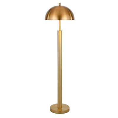 Image showing  58 in. York Brass Finish Floor Lamp