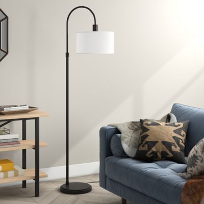 Hudson&Canal 70 in. Veronica Arc Floor Lamp, Blackened Bronze