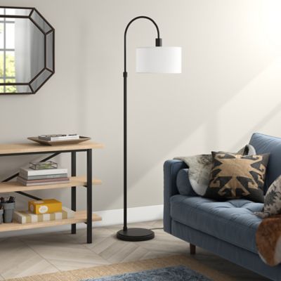 Image showing  70 in. Veronica Arc Floor Lamp, Blackened Bronze