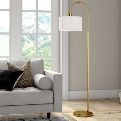 Hudson&Canal 70 in. Veronica Arc Floor Lamp, Brass