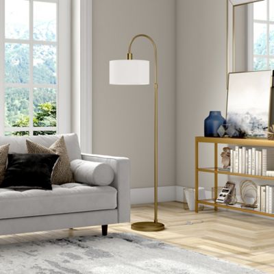 Image showing  70 in. Veronica Arc Floor Lamp, Brass