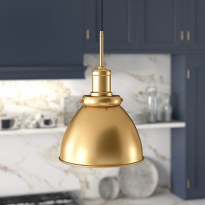 Hudson&Canal Madison Metal Pendant, Brass