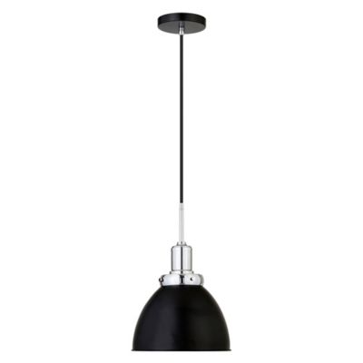 Image showing  1-Light Madison Metal Pendant Light, Blackened Bronze