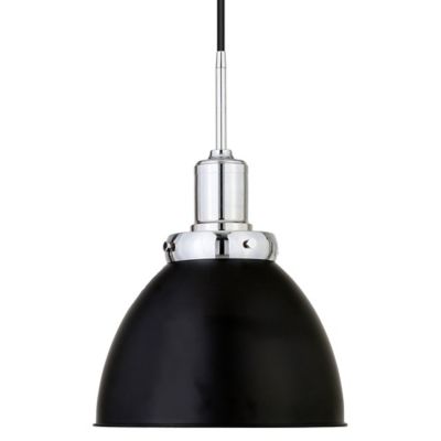 Image showing  1-Light Madison Metal Pendant Light, Blackened Bronze