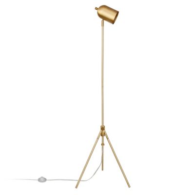 Image showing  56 in. Bruno Tripod Floor Lamp, Brass