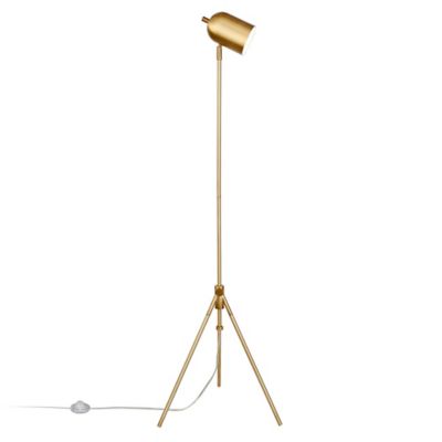 Image showing  56 in. Bruno Tripod Floor Lamp, Brass