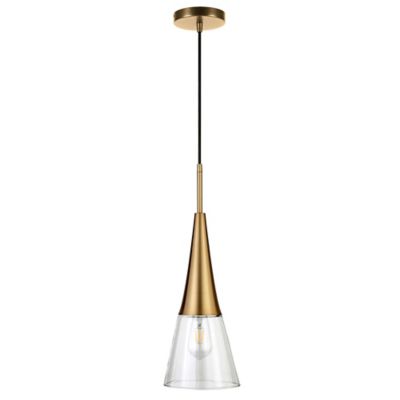 Image showing  1-Light Myra Glass Pendant Light