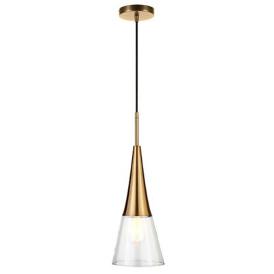 Image showing  1-Light Myra Glass Pendant Light