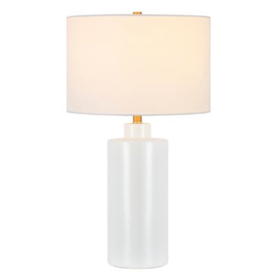 Image showing  25 in. Carlina Ceramic Table Lamp, White
