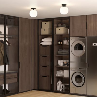 Image showing 5 th Hudson&Canal Bartlett Semi Flush-Mount Ceiling Light with Glass Shade, Milk White