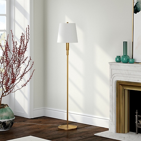Hudson&Canal 60 in. Emerson Floor Lamp, Brass