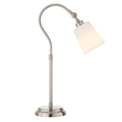 Image showing  25 in. Harland Brushed Arc Table Lamp, Nickel