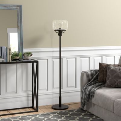 Image showing  62 in. Tatum Globe & Stem Floor Lamp, Blackened Bronze
