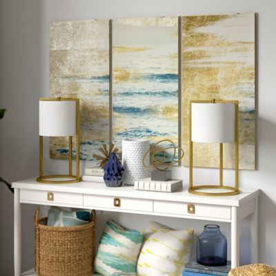 Image showing  22 in. Peyton Asymmetric Table Lamp, Brass