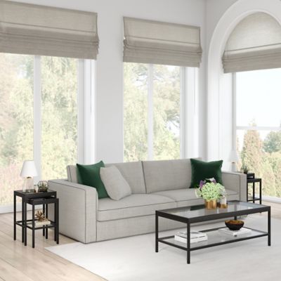 Image showing  13.625 in. Makenna Clear Glass Mini Table Lamp