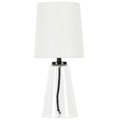 Image showing  15.75 in. Quimby Seeded Glass Mini Accent Table Lamp