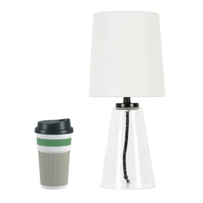 Image showing 9 th Hudson&Canal 15.75 in. Quimby Seeded Glass Mini Accent Table Lamp